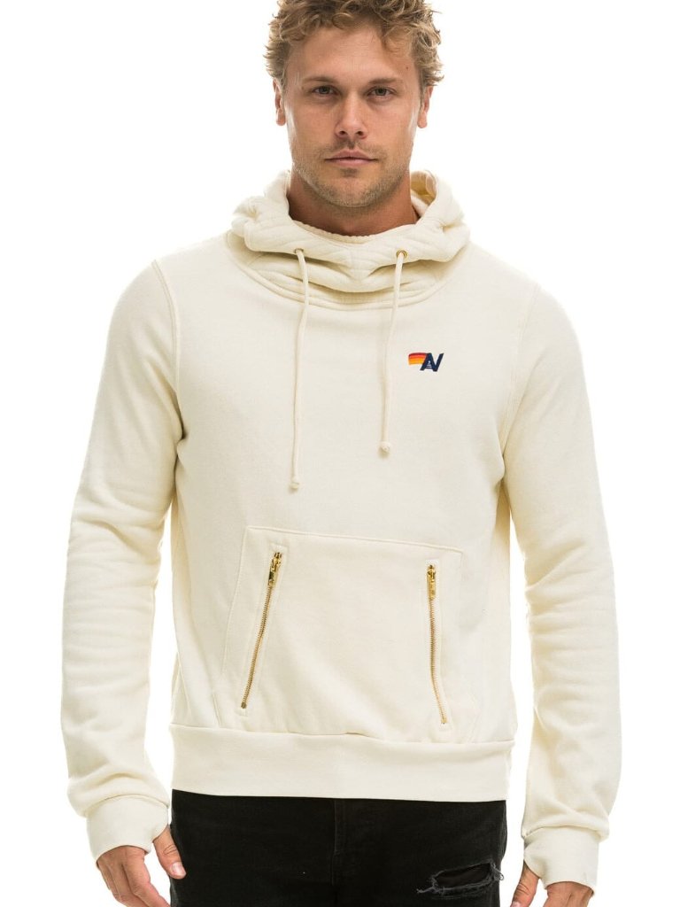 New Aviator Nation Sz S Ninja Pullover Hoodie Vintage White Unisex — image 2 of 7